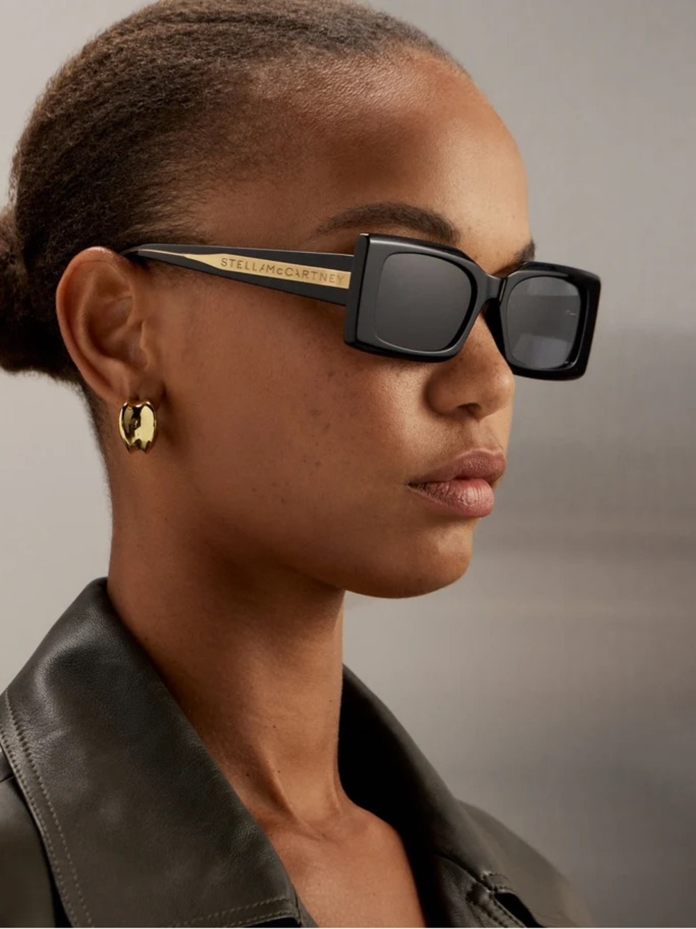New Stella McCartney Stella SC40065I 01A Black Sunglasses Authentic